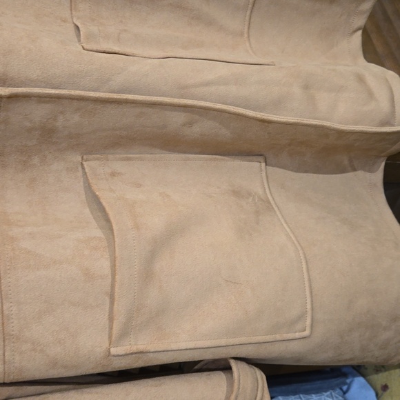 Faux SUEDE long COAT NWOT - Picture 4 of 7